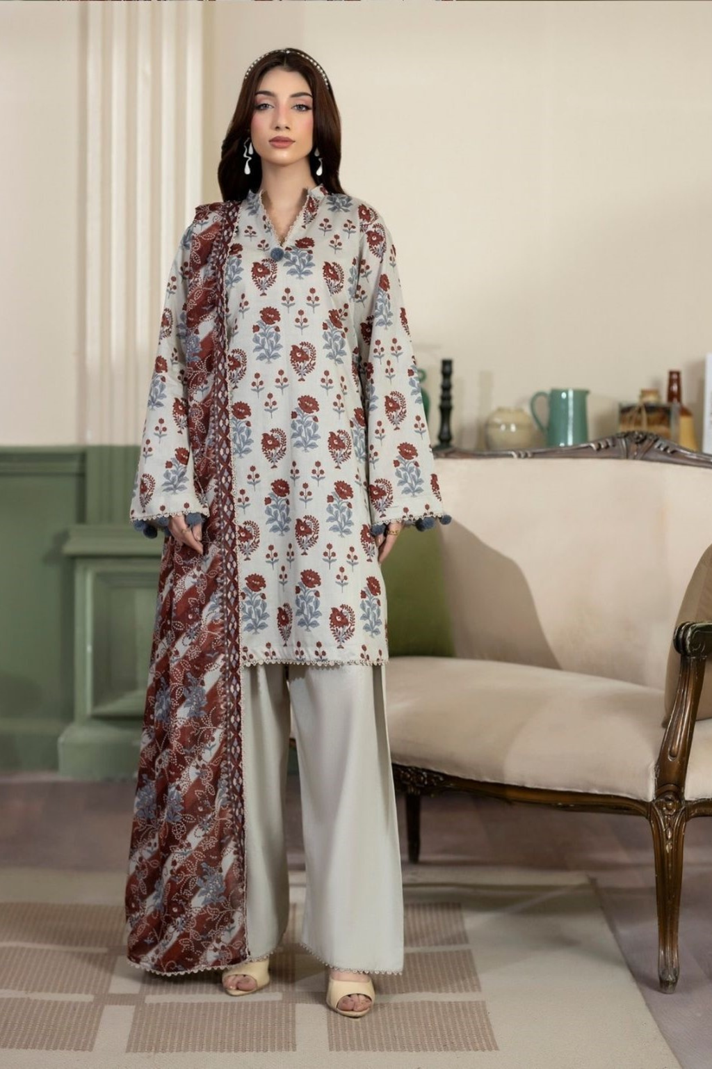 Salina Digital Printed Unstiched 3PC Set RS-1025