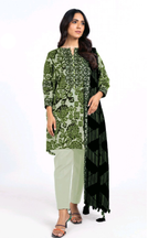 Alkaram Printed Khaddar Suit (3PC) | AK-1004