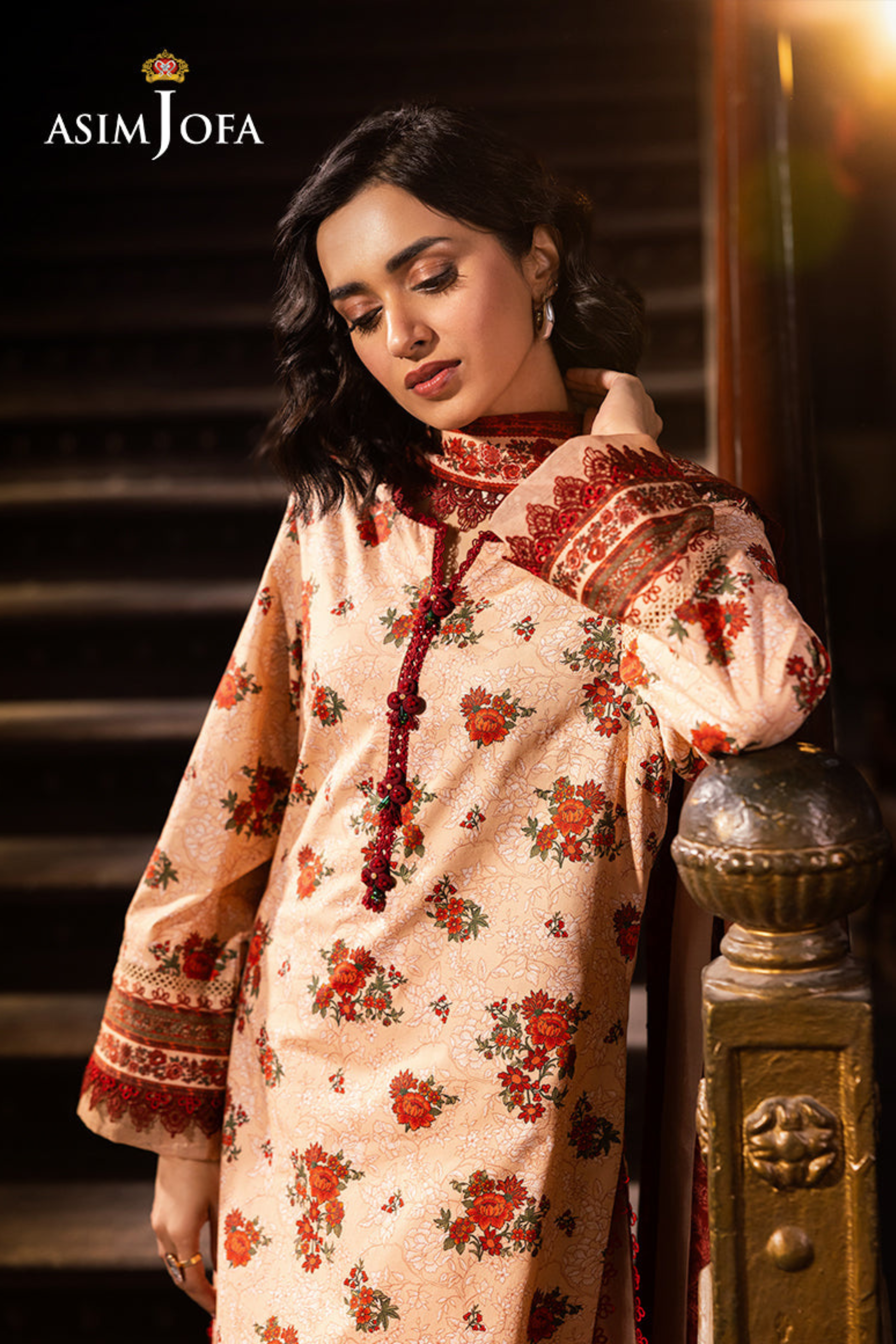 Asim Jofa Printed Khaddar Suit (3PC) | AJ-1005
