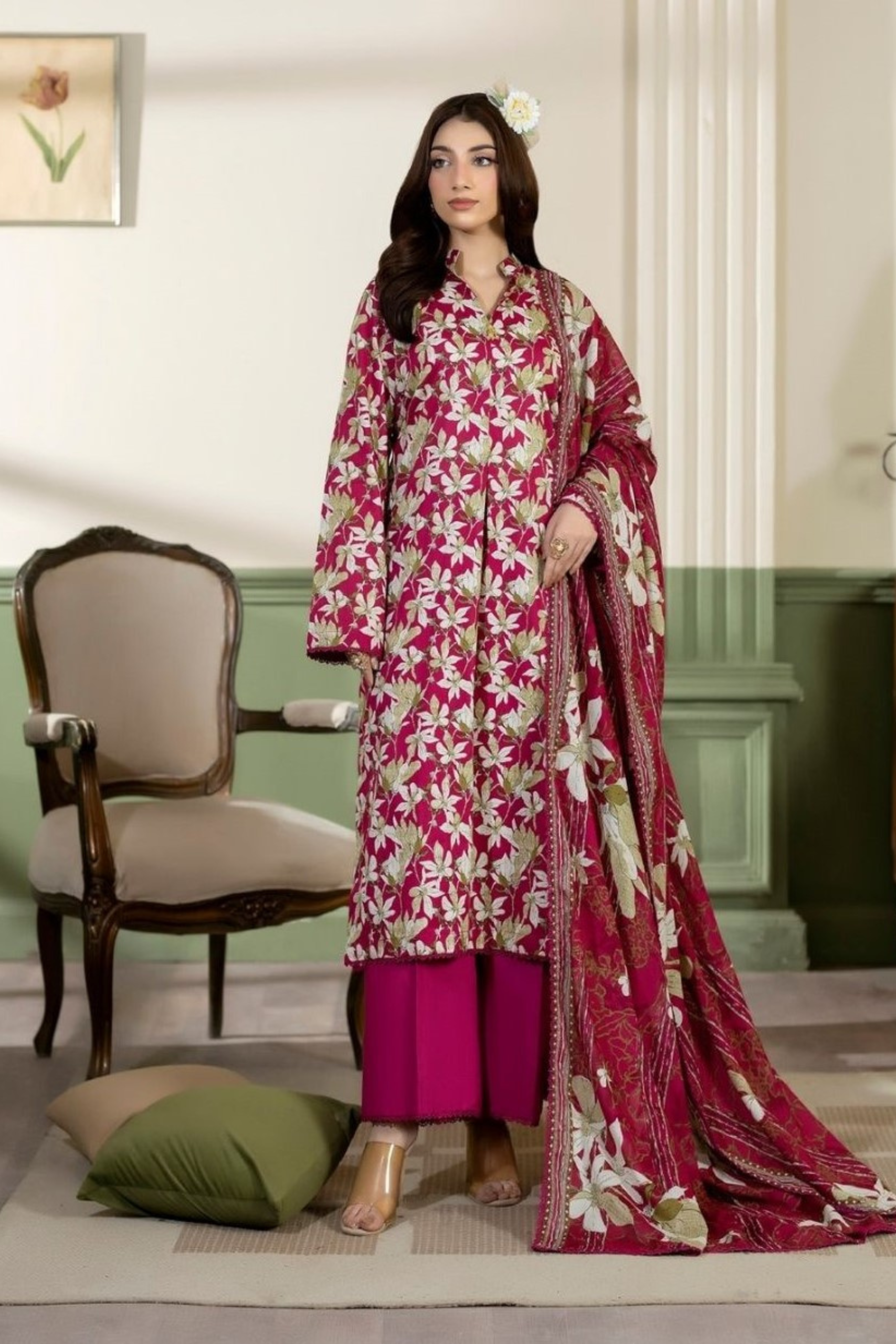 Salina Digital Printed Unstiched 3PC Set RS-1024