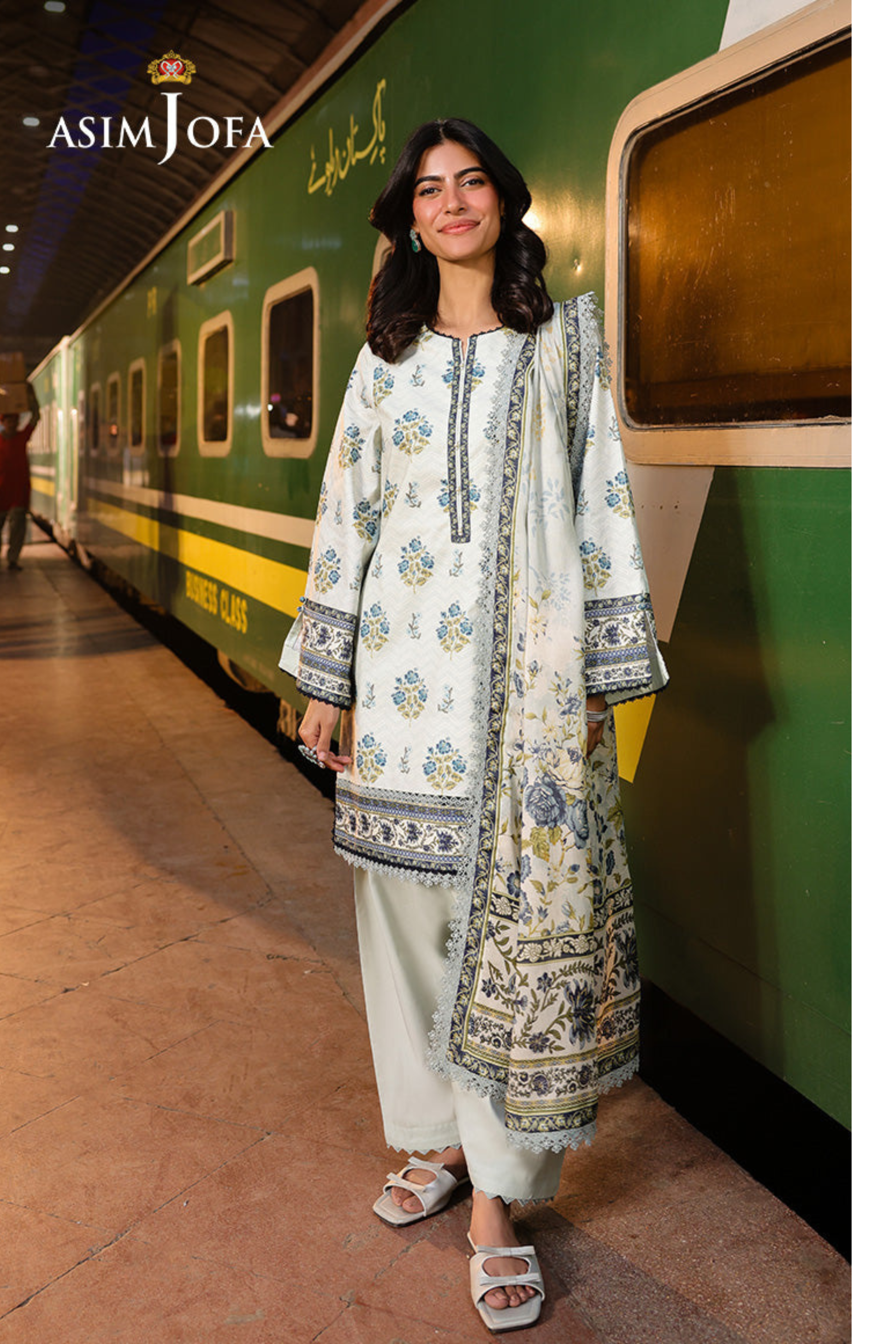 Asim Jofa Printed Khaddar Suit (3PC) | AJ-1001