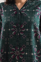 SAYA Printed Lawn 3-Piece Unstitched Suit | SA-1003