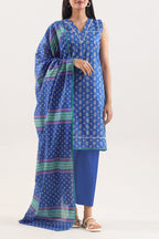 SAYA Printed Lawn 3-Piece Unstitched Suit | SA-1010