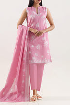 SAYA Printed Lawn 3-Piece Unstitched Suit | SA-1002