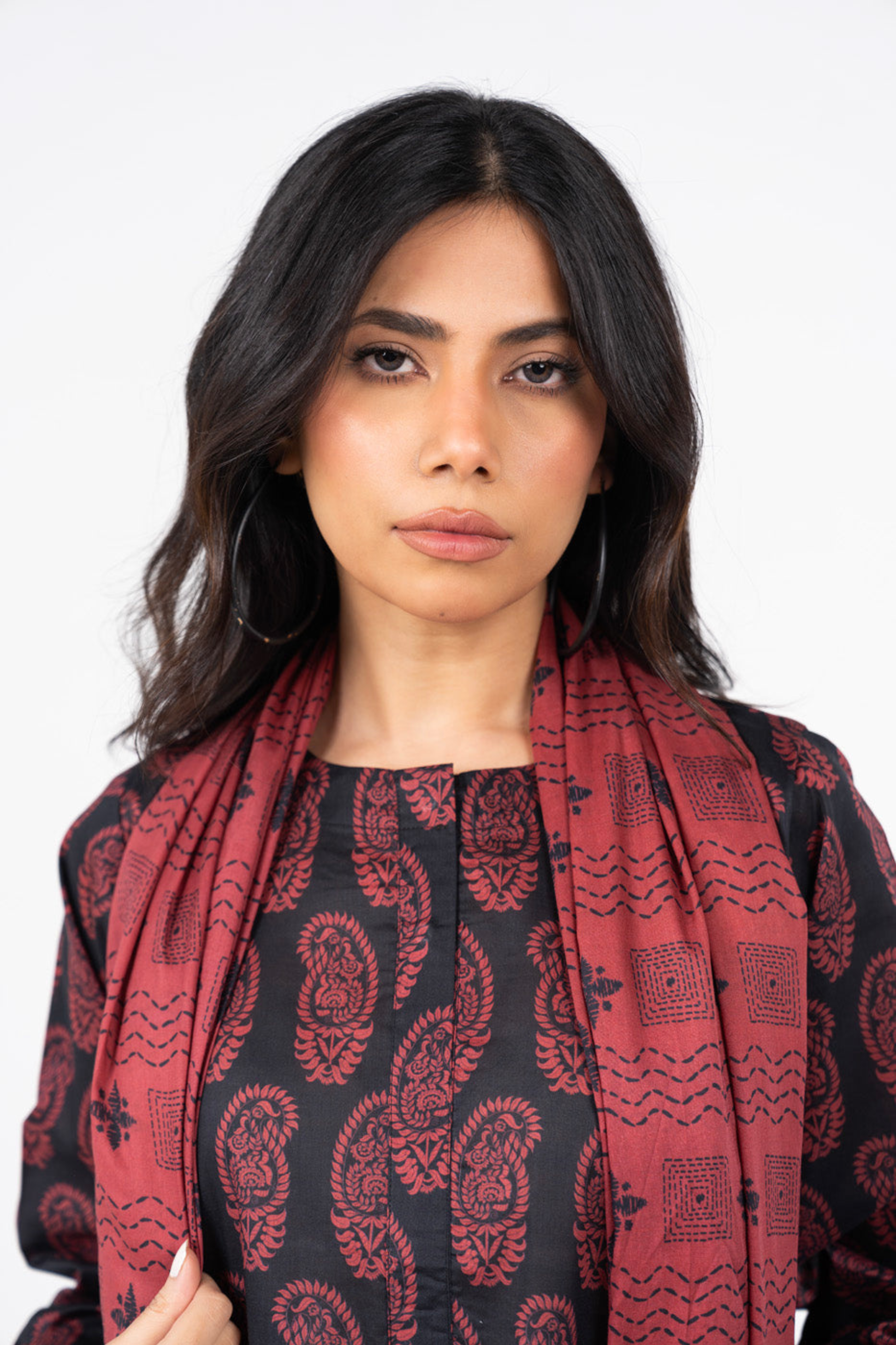 Alkaram Printed Khaddar Suit (3PC) | AK-1003