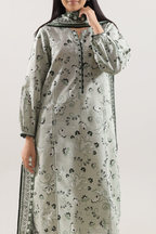 SAYA Printed Cotton Khaddar 3PC | SA-1027