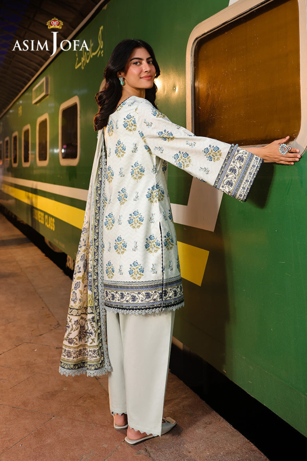 Asim Jofa Printed Khaddar Suit (3PC) | AJ-1001