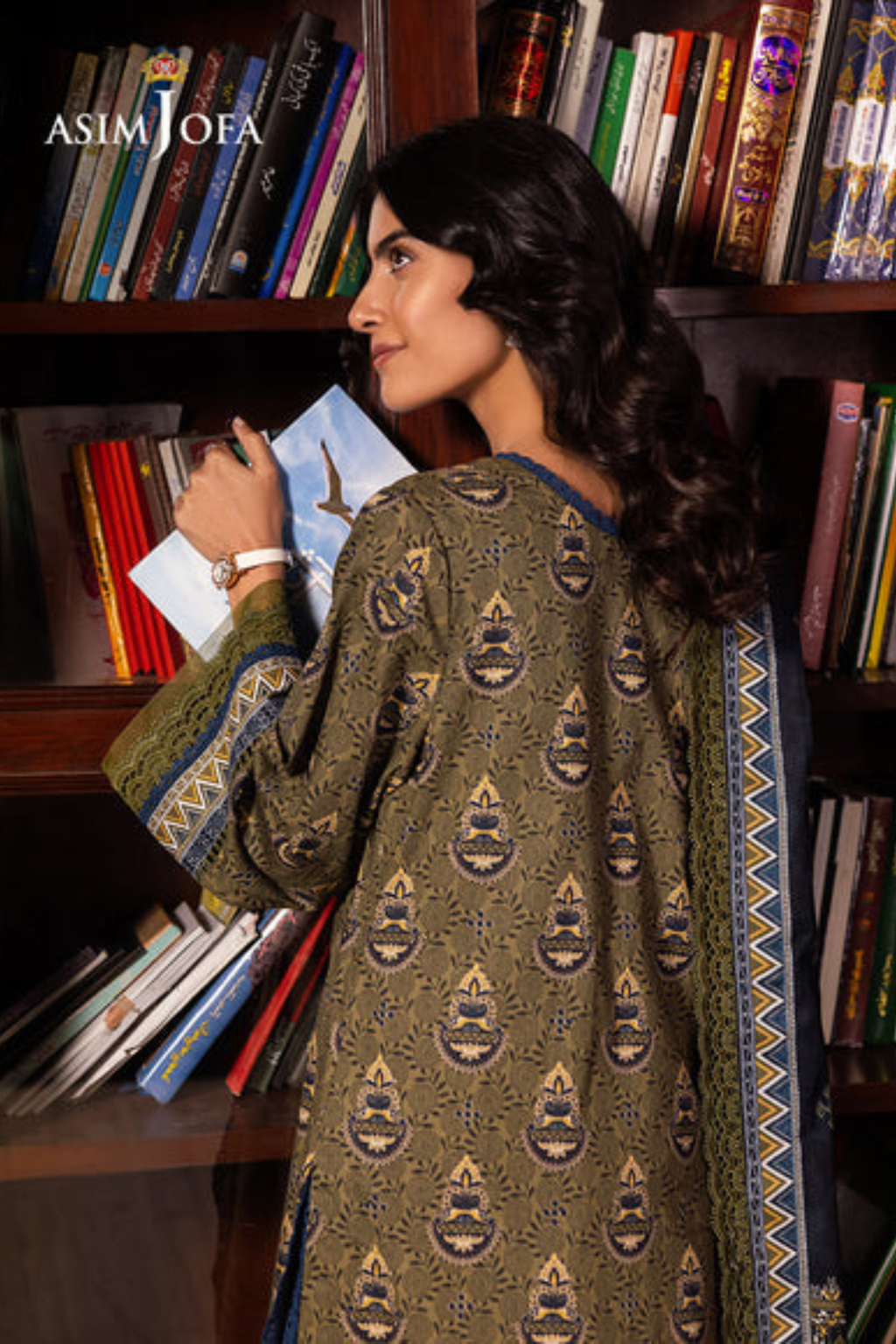 Asim Jofa Printed Khaddar Suit (3PC) | AJ-1002