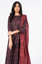 Alkaram Printed Khaddar Suit (3PC) | AK-1003