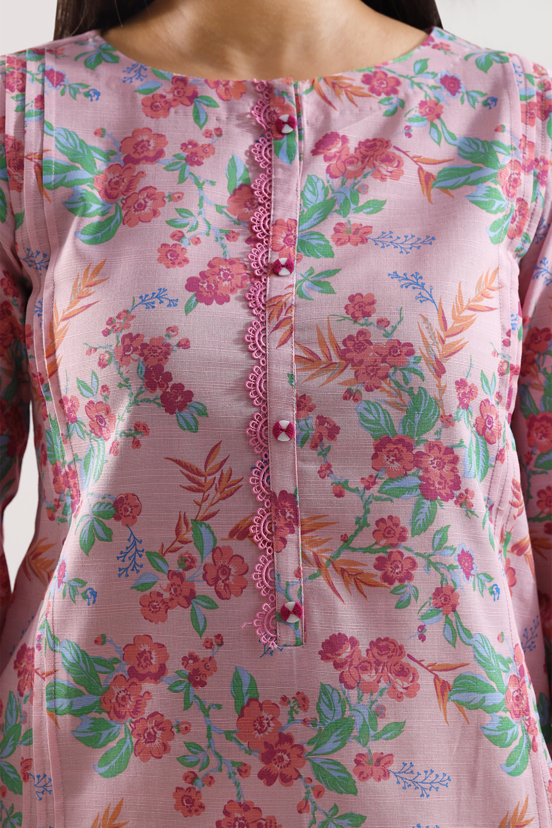 SAYA Printed Cotton Khaddar 3PC | SA-1026