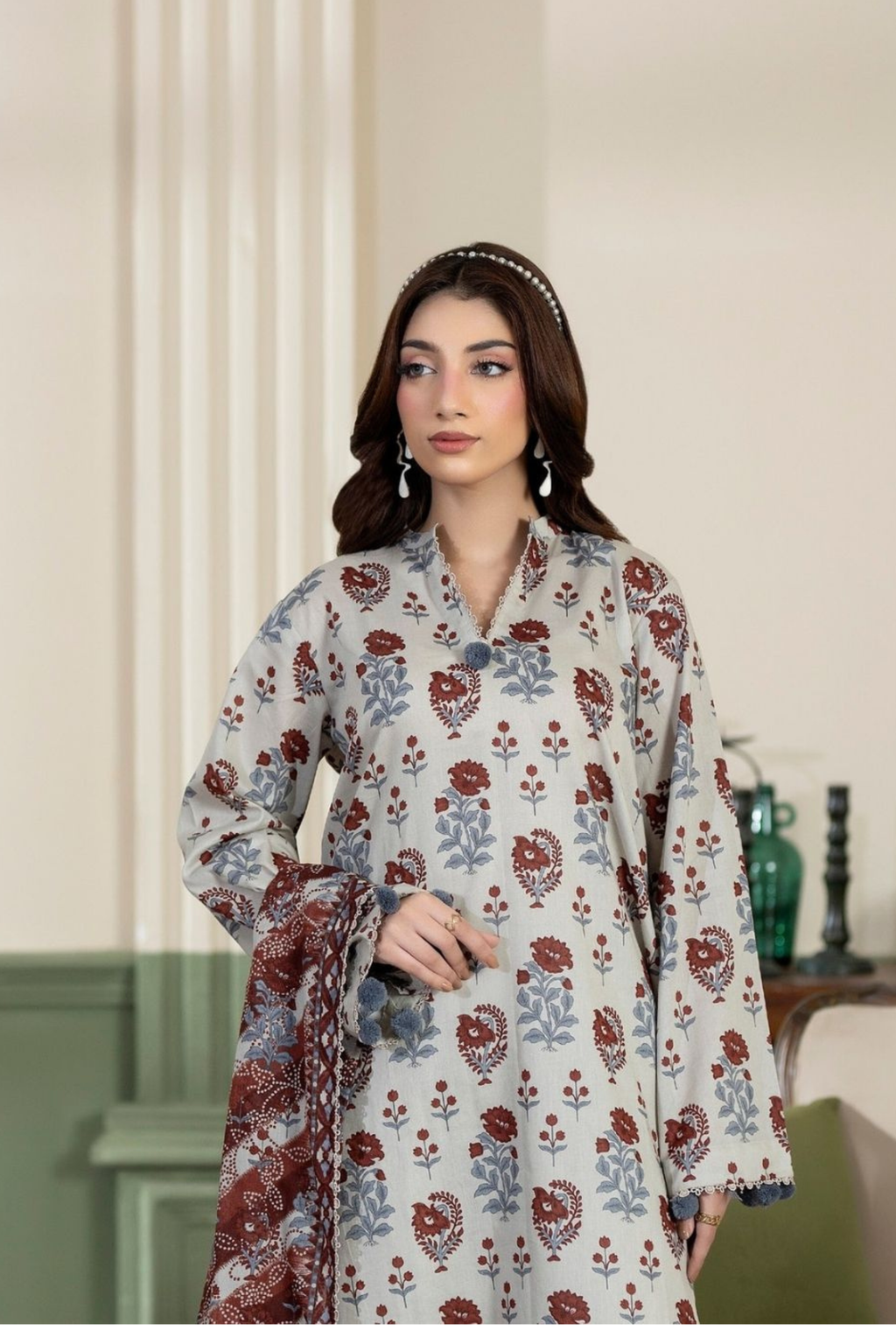Salina Digital Printed Unstiched 3PC Set RS-1025