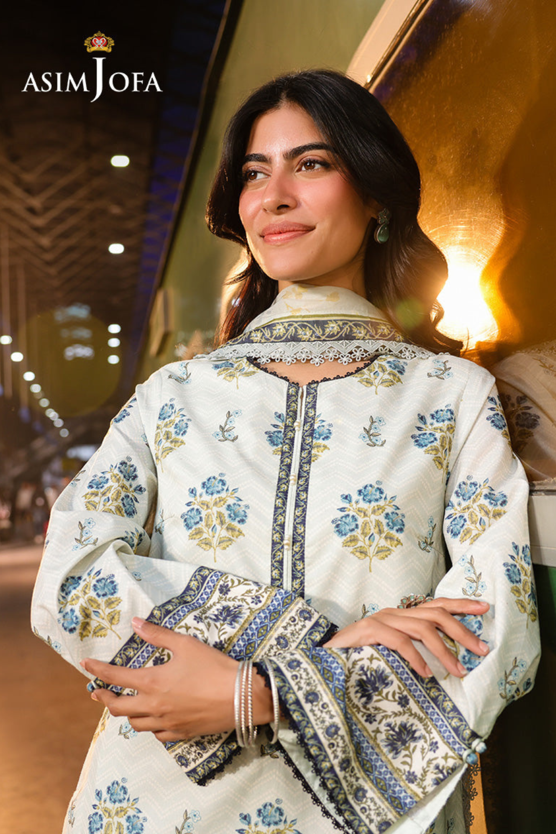 Asim Jofa Printed Khaddar Suit (3PC) | AJ-1001