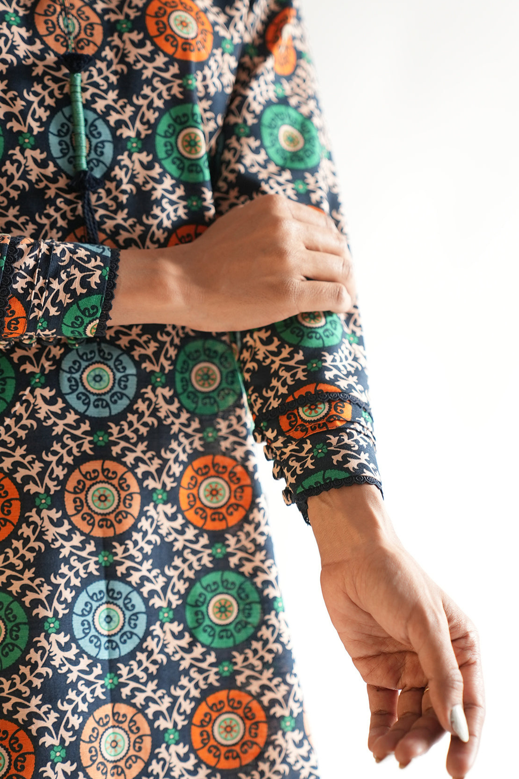 SAYA Printed Cotton Khaddar 3PC | SA-1029