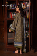 Asim Jofa Printed Khaddar Suit (3PC) | AJ-1002