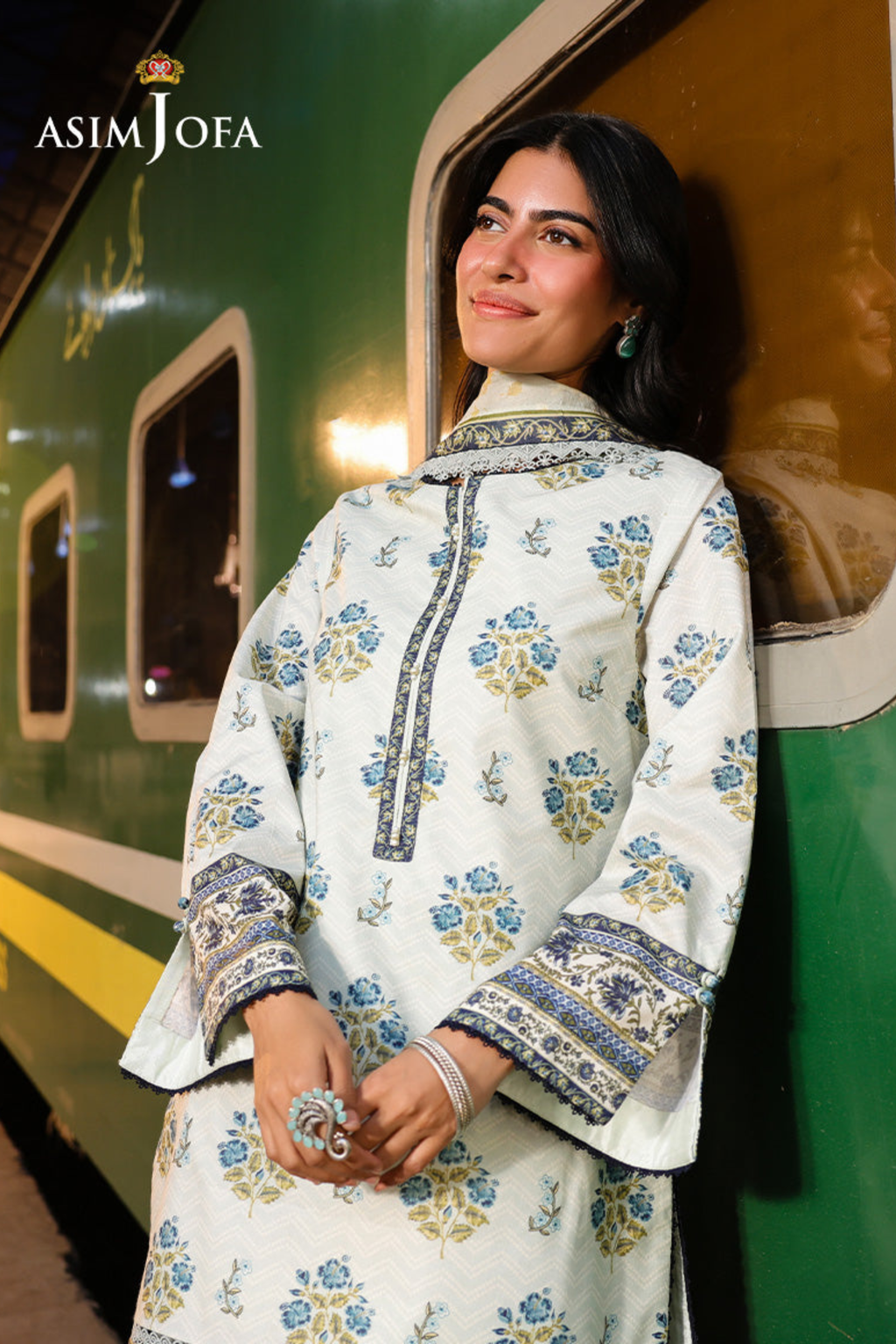 Asim Jofa Printed Khaddar Suit (3PC) | AJ-1001