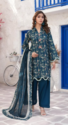 Salina Digital Printed Unstiched 3PC Set RS-1018