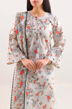 SAYA Printed Lawn 3-Piece Unstitched Suit | SA-1012