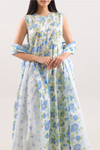 SAYA Printed Lawn 3-Piece Unstitched Suit | SA-1006