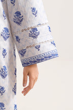 SAYA Printed Lawn 3-Piece Unstitched Suit | SA-1008