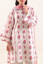 SAYA Printed Lawn 3-Piece Unstitched Suit | SA-1020