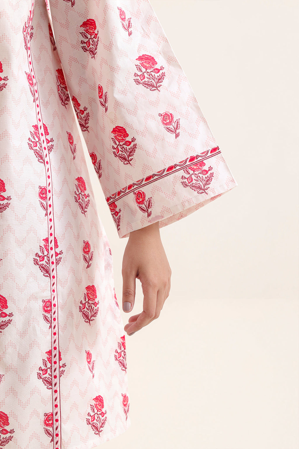 SAYA Printed Lawn 3-Piece Unstitched Suit | SA-1020