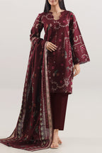 SAYA Printed Lawn 3-Piece Unstitched Suit | SA-1023