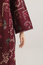 SAYA Printed Lawn 3-Piece Unstitched Suit | SA-1023